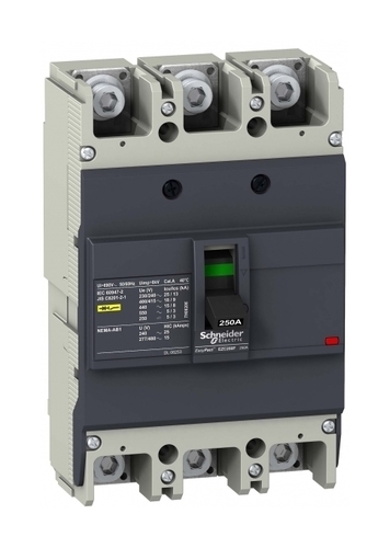 Силовой автомат Schneider Electric Easypact EZC 250, TM-D, 15кА, 3P, 225А