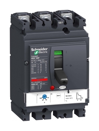 Силовой автомат Schneider Electric Compact NSX 100, TM-D, 70кА, 3P, 50А