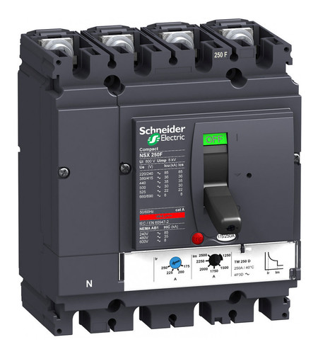 Силовой автомат Schneider Electric Compact NSX, 36кА, 4P, 250А