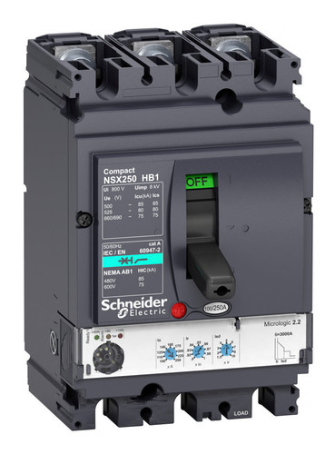 Силовой автомат Schneider Electric Compact NSX, 85кА, 3P, 160А