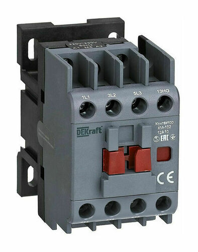 Контактор DEKraft 12А 220.230В AC, 22034DEK