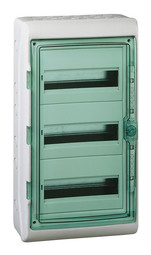 Распределительный шкаф KAEDRA, 36 мод., IP65, навесной, пластик, дверь, с клеммами