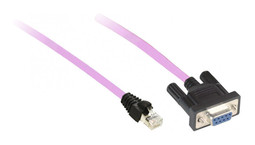 CANOPEN CABLE, 0,5M, SUB-D 9 FEMALE/RJ45